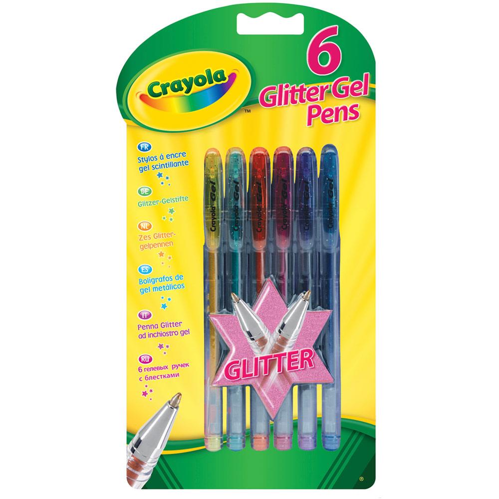 Crayola 6 Glitter Gel Pens